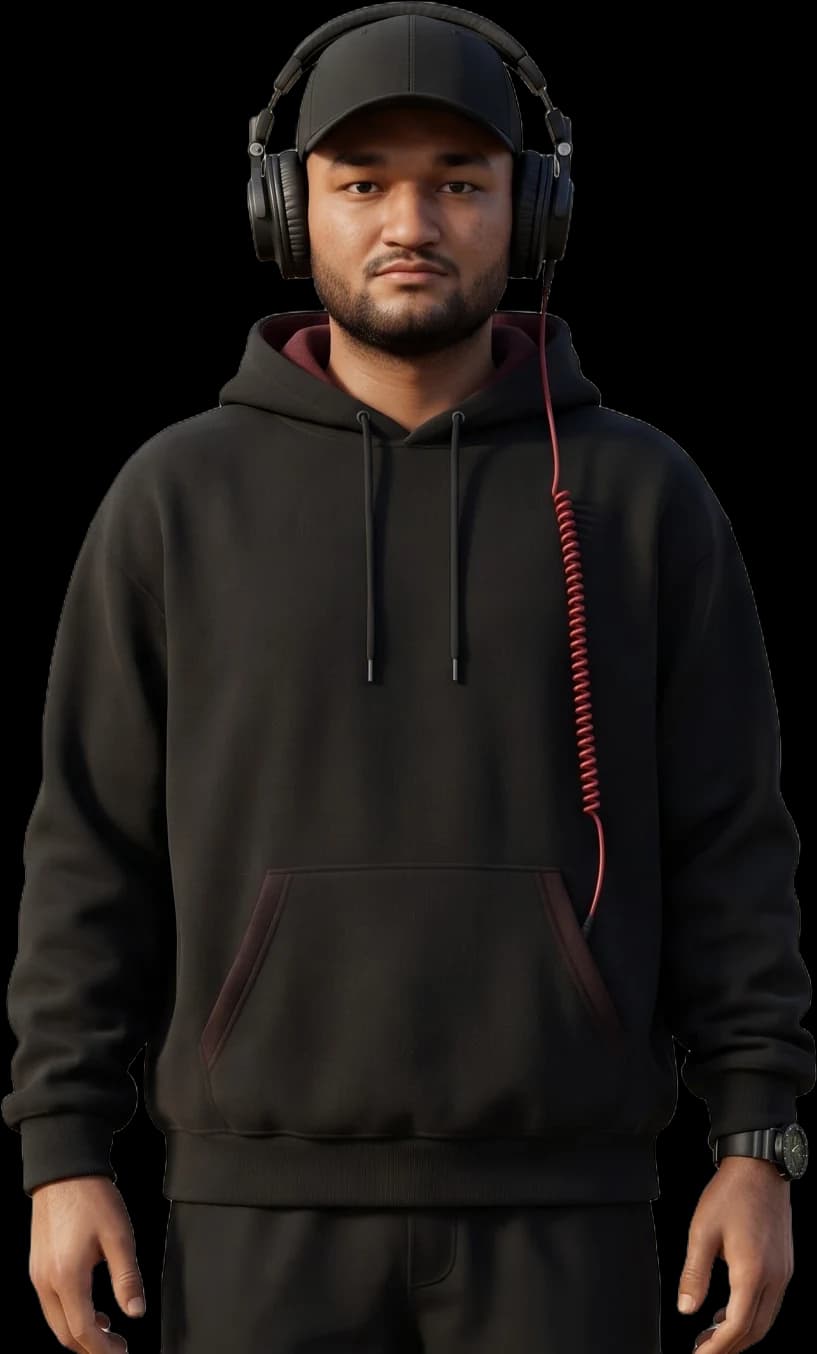 Parthraj as a 3D game character — editor
